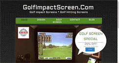 Desktop Screenshot of golfimpactscreen.com