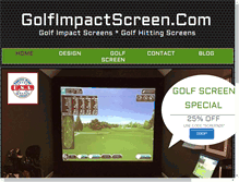 Tablet Screenshot of golfimpactscreen.com
